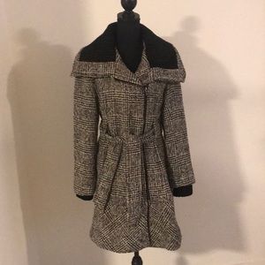 Express tweed trench coat
